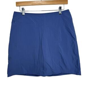 Patagonia Skort Women 10 Blue 100% Nylon Inter-Continental Hideaway Hiking Camp